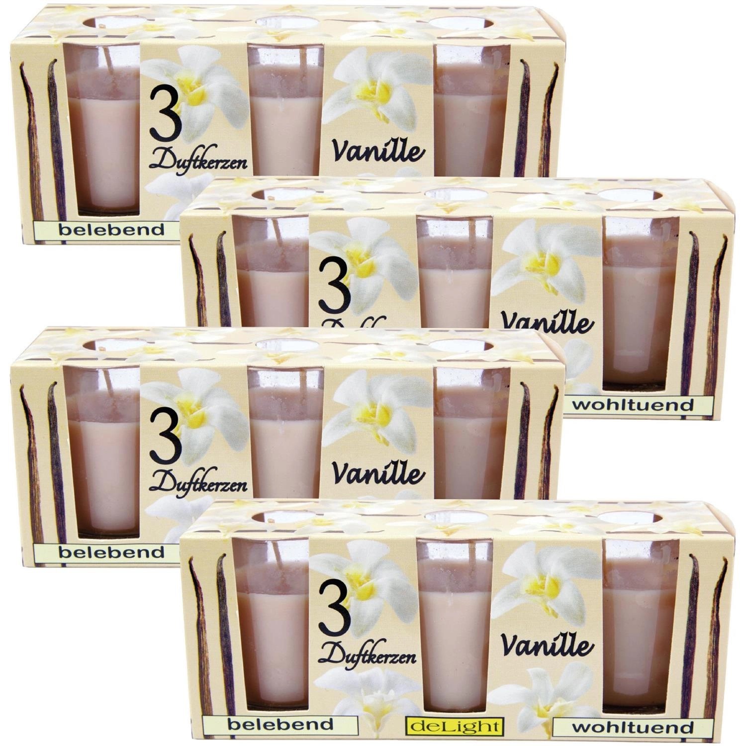 HS Candle Duftkerzen Classic 12er Pack Vanille von HS Candle