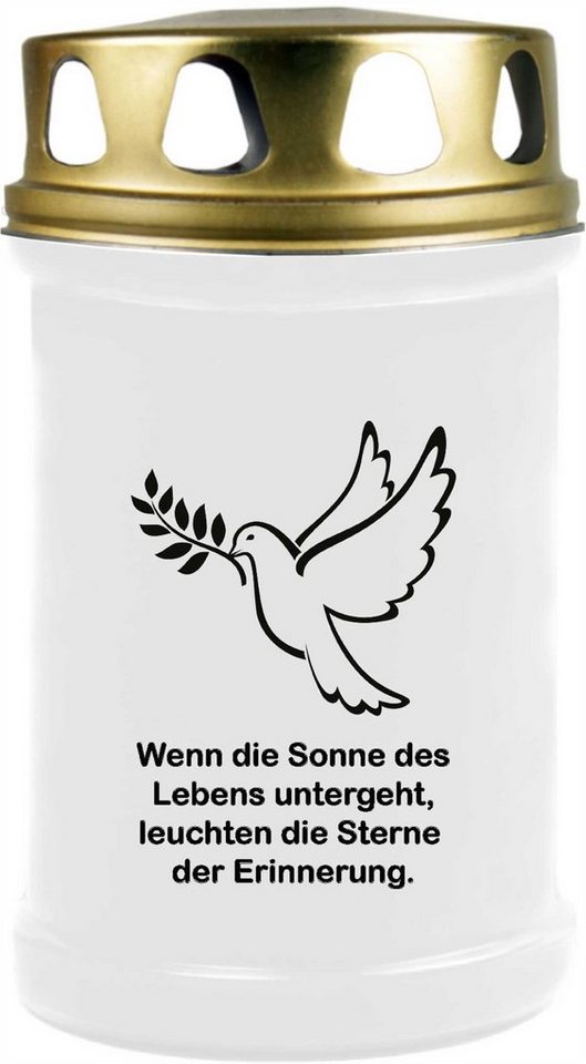 HS Candle Grabkerze, Grabkerze Brenndauer 48 Stunden im 8er Pack" mit Motiv, viele vers. Größen und Motive" von HS Candle