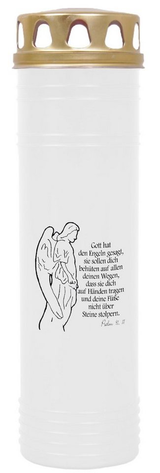 HS Candle Grabkerze GK-03712 (1-tlg), Grabkerze Brenndauer 100 Stunden viele vers. Variationen und Motive von HS Candle