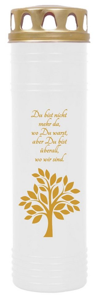 HS Candle Grabkerze GK-03712 (1-tlg), Grabkerze Brenndauer 100 Stunden viele vers. Variationen und Motive von HS Candle