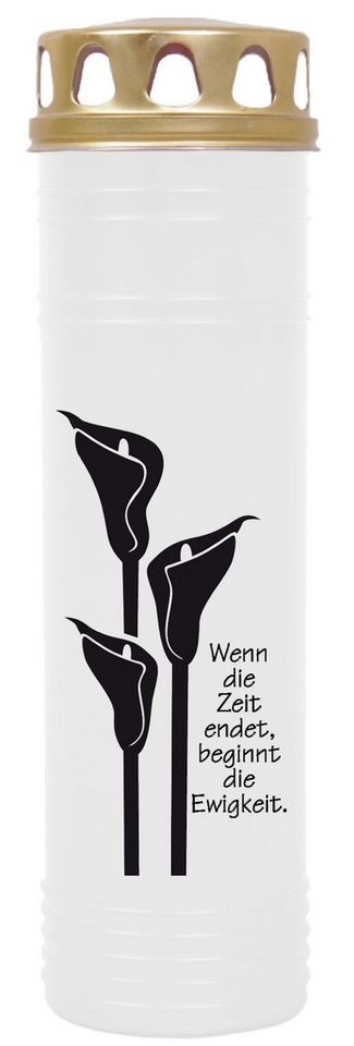 HS Candle Grabkerze GK-03712 (1-tlg), Grabkerze Brenndauer 100 Stunden viele vers. Variationen und Motive von HS Candle