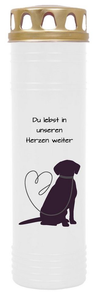 HS Candle Grabkerze GK-03999 (1-tlg), Grabkerze Brenndauer 100 Stunden mit Tier-Motiv, viele vers. Variationen und Motive von HS Candle