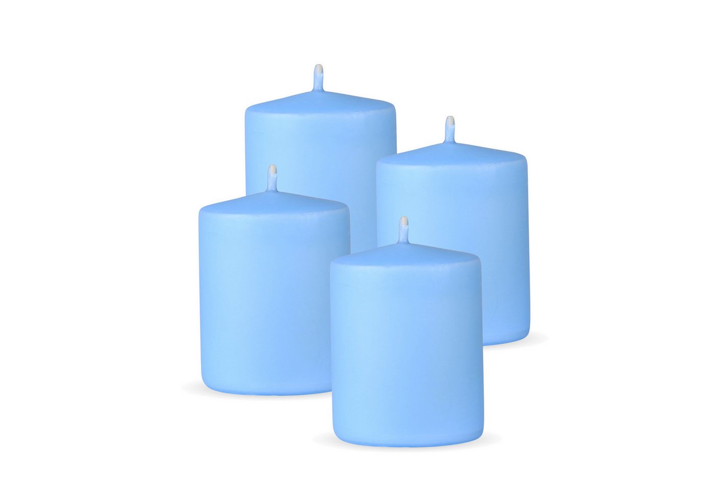 HS Candle Stumpenkerze Säulenkerze Ø7cm (4-tlg), Wachskerzen - unparfümierte Säulenkerzen - viele Farben/Größen von HS Candle