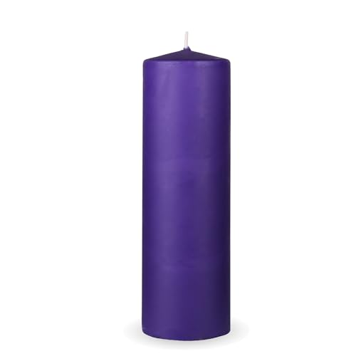 HS Candle Stumpenkerzen "Lila", Größe Ø7 x 20 cm, Wachskerzen lange Brenndauer bis zu 65 Std. - unparfümierte Säulenkerzen - viele Farben/Größen HS Candle Stumpenkerzen "Lila", Größe Ø7 x 20 cm, Wachskerzen lange Brenndauer bis zu 65 Std. - unparfümierte Säulenkerzen - viele Farben/Größen von HS Candle
