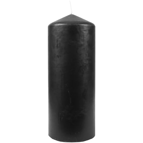 HS Candle Wachskerzen Schwarz Stumpenkerzen Ø6cm x 13,5cm - Kerze in vielen Farben, Lange Brenndauer - Hergestellt in EU - Kerzen Blockkerzen - Wachs HS Candle Wachskerzen Schwarz Stumpenkerzen Ø6cm x 13,5cm - Kerze in vielen Farben, Lange Brenndauer - Hergestellt in EU - Kerzen Blockkerzen - Wachs von HS Candle