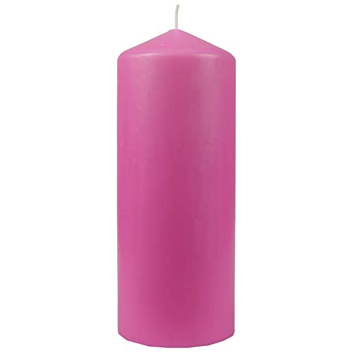 HS Candle Wachskerzen Stumpenkerzen Ø6cm x 17cm (viele Farben) - Lange Brenndauer - Hergestellt in EU - Kerzen Blockkerzen - Wachs Stumpen von HS Candle