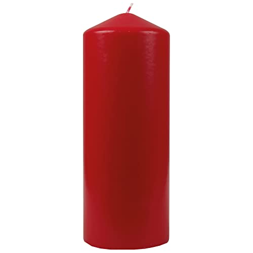 HS Candle Wachskerzen Stumpenkerzen Ø6cm x 17cm (viele Farben) - Lange Brenndauer - Hergestellt in EU - Kerzen Blockkerzen - Wachs Stumpen von HS Candle