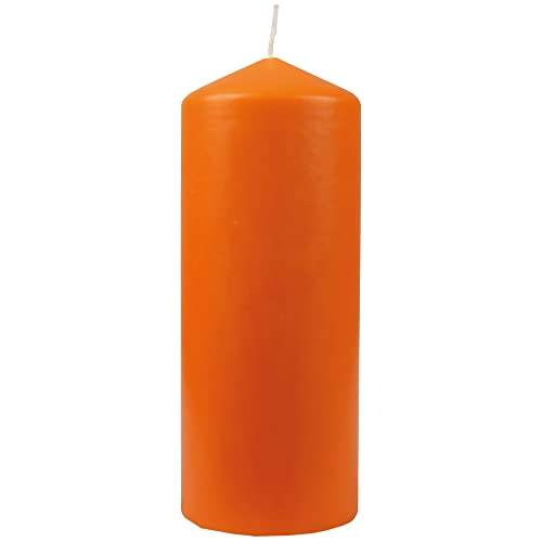 HS Candle Wachskerzen Stumpenkerzen Ø8cm x 20cm (viele Farben) - Lange Brenndauer - Hergestellt in EU - Kerzen Blockkerzen - Wachs Stumpen von HS Candle