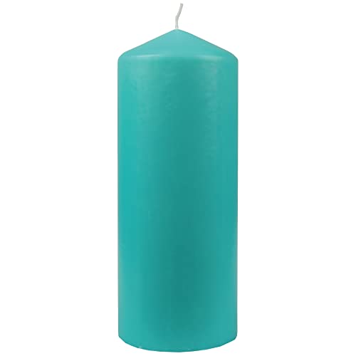 HS Candle Wachskerzen Stumpenkerzen Ø8cm x 20cm (viele Farben) - Lange Brenndauer - Hergestellt in EU - Kerzen Blockkerzen - Wachs Stumpen von HS Candle