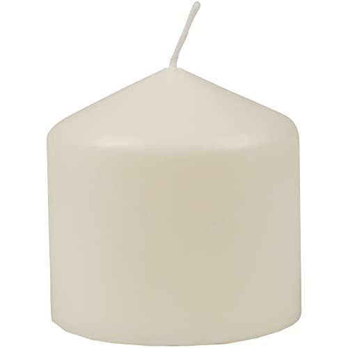 HS Candle Wachskerzen Stumpenkerzen Ø8cm x 8cm (viele Farben) - Lange Brenndauer - Hergestellt in EU - Kerzen Blockkerzen - Wachs Stumpen von HS Candle