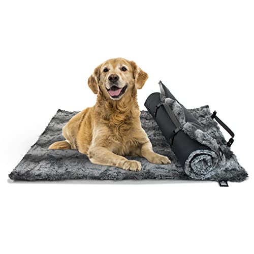 Made in Germany Outdoor Hundedecke, Shadow, 85 x 120 cm I robuste & wasserfeste Reise-Hundedecke I waschbar bei 40° - mit 3 cm Vlies-Füllung, von HS-Hundebett