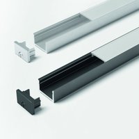 Format led ChannelLine D2 opal schwarz L=2000 Profil H5587021 von HS ROWE