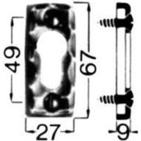 Hs rowe Schlüssel-Rosette Nr. 283 pz Ei von SCHEITTER