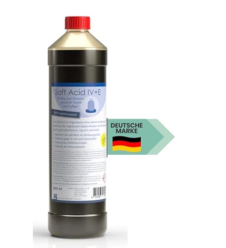 Soft Acid IV+E 1000ml - Trinkwasserzusatz u.a. gegen E.Coli und Salmonellen bei Geflügel & Tauben von HS Sikma