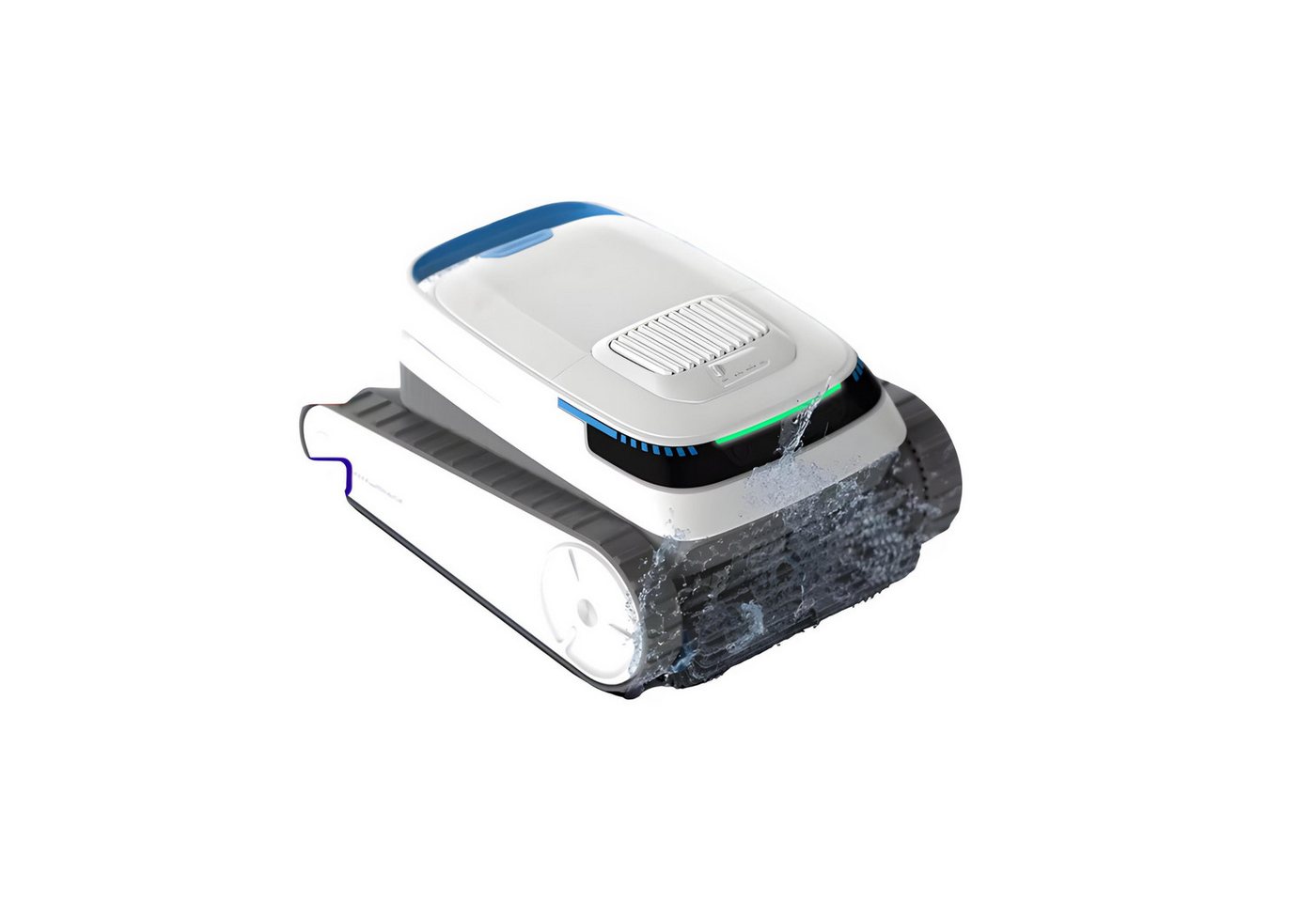 HS.SUPPLY Poolbodensauger Leistungsstarker Poolroboter für Boden, Wand und Wasserlinie von HS.SUPPLY