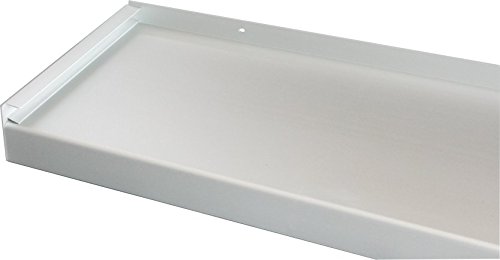 Fensterbank, Fensterbrett 110 mm Tief, 800 mm Lang - Silber (Ohne Seitenteile) von HS24