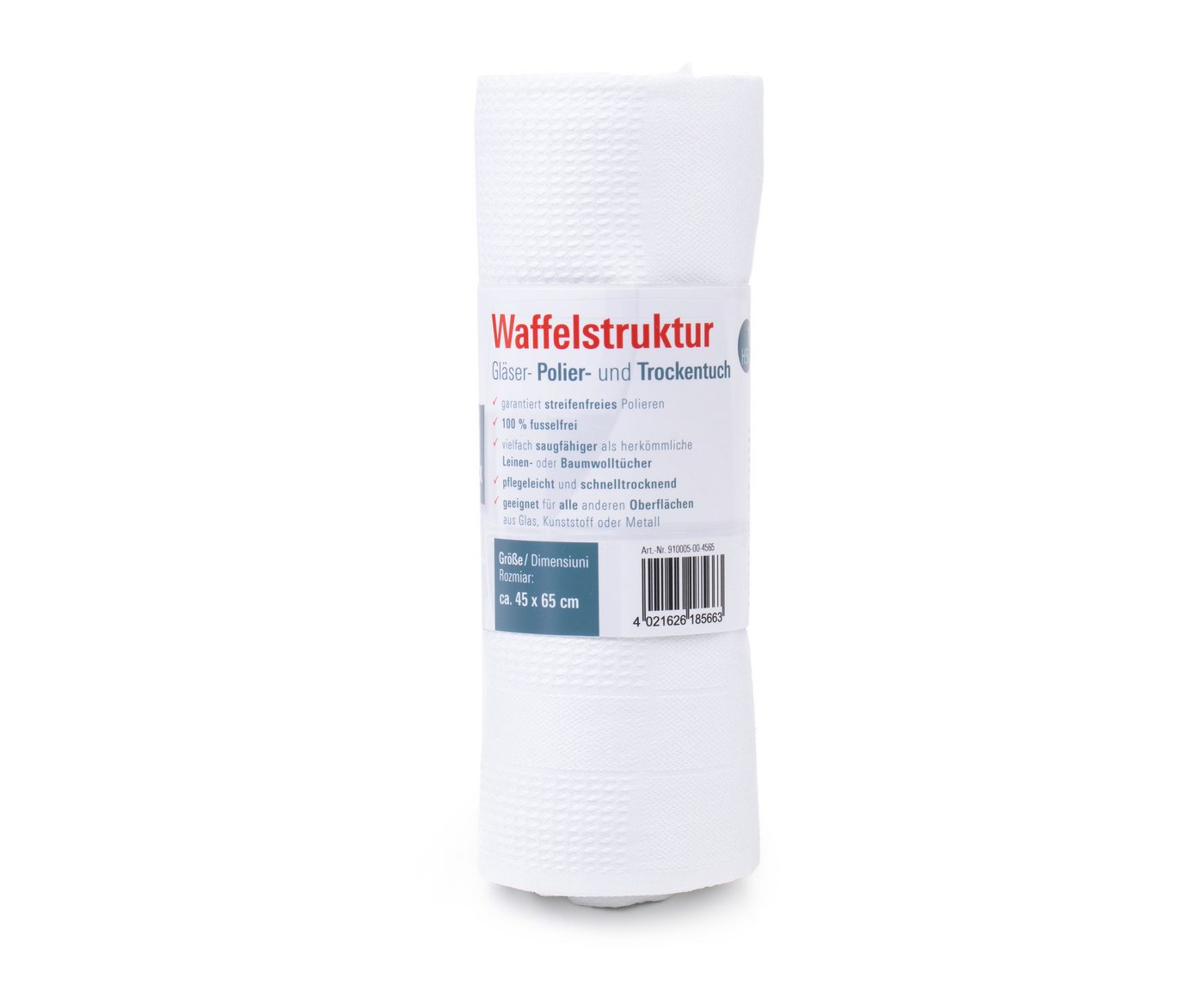 HSC Home-Style-Creation GmbH Geschirrtuch Mikrofaser-Polyester Gläsertuch mit Waffelstruktur, (Spar-Set, 5-tlg., 5 x Mikrofasertuch), Gläsertuch mit Waffelstruktur von HSC Home-Style-Creation GmbH