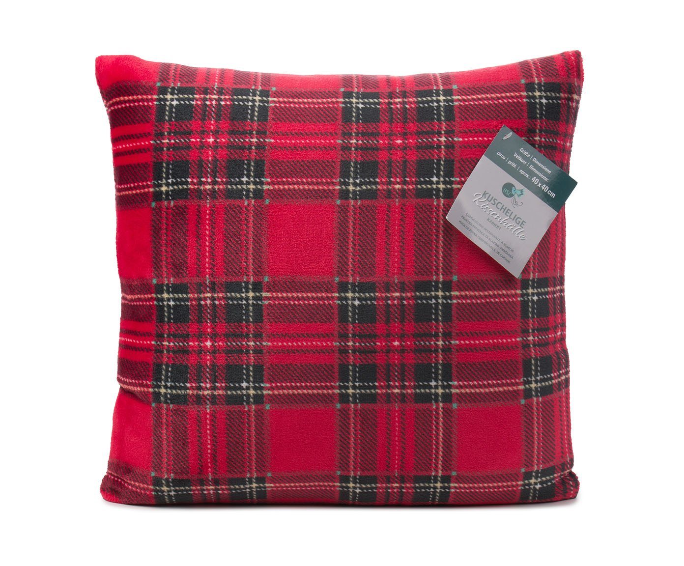 HSC Home-Style-Creation GmbH Kissenhülle Mikrofaser Flanell, im Karo Design von HSC Home-Style-Creation GmbH