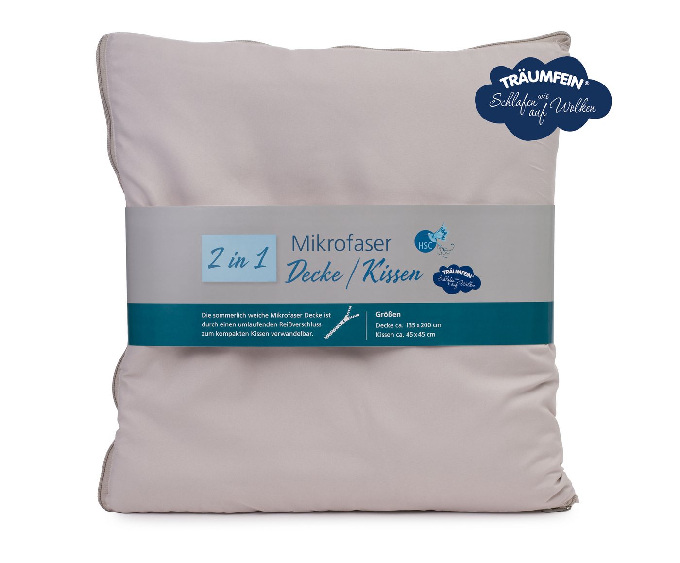 HSC Home-Style-Creation GmbH Microfaserbettdecke 2 in 1, Decke und Kissen, Bezug: 100% Polyester Mikrofaser, Wohlige Wärme sorgt für einen angenehmen Schlaf HSC Home-Style-Creation GmbH Microfaserbettdecke 2 in 1, Decke und Kissen, Bezug: 100% Polyester Mikrofaser, Wohlige Wärme sorgt für einen angenehmen Schlaf von HSC Home-Style-Creation GmbH