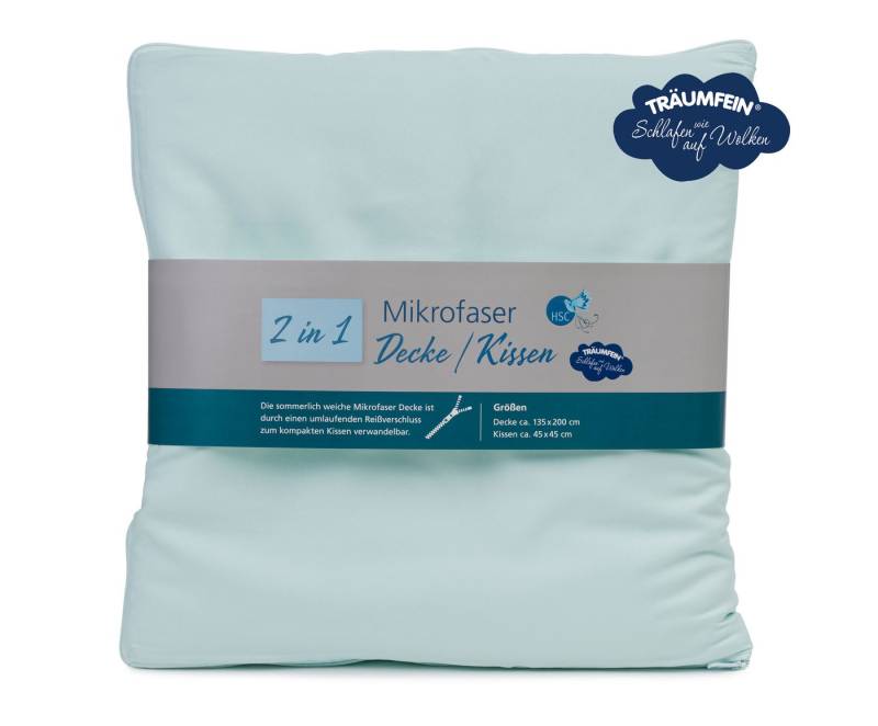 HSC Home-Style-Creation GmbH Microfaserbettdecke 2 in 1, Decke und Kissen, Bezug: 100% Polyester Mikrofaser, Wohlige Wärme sorgt für einen angenehmen Schlaf von HSC Home-Style-Creation GmbH