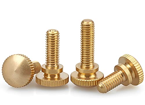 10pcs M3 Brass Thumb Screws High Head Knurled Screw Bolts (M3x10mm) von HSCRSTAR