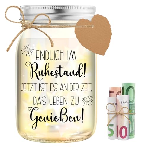 LED Flaschenlicht Ruhestand Geschenk, Rentner Geschenk Frauen Männer, Geldgeschenk Ruhestand, Renteneintritt Geschenk für Arbeitskollegin Erzieher Lehrer Hebammen Freundin Oma, Ruhestandsgeschenk LED Flaschenlicht Ruhestand Geschenk, Rentner Geschenk Frauen Männer, Geldgeschenk Ruhestand, Renteneintritt Geschenk für Arbeitskollegin Erzieher Lehrer Hebammen Freundin Oma, Ruhestandsgeschenk von HSDSH