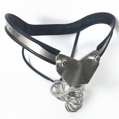 HSDwerwh Edelstahl-keuschheitsgürtel-peniskäfig, Keuschheitsgürtel-Bondage-sexspielzeug Für Männer(Size:120-130cm) von HSDwerwh