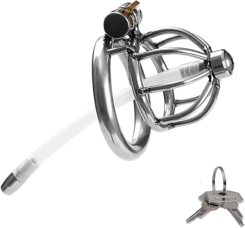 HSDwerwh Peniskäfig Aus Edelstahl, Erotischer Peniskäfig(Size:45MM) von HSDwerwh