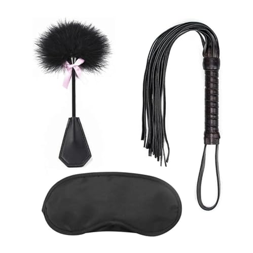 HSDwerwh Sm Sex Toys Federschlag-augenmasken-Peitsche-Set von HSDwerwh