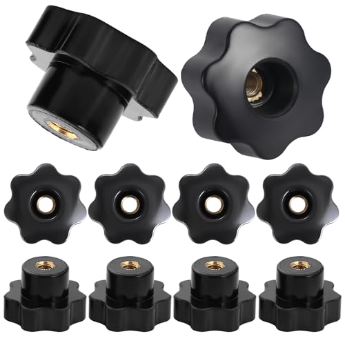 HSeaMall 10 Stück Sterngriffmutter M6 Sterngriffschraube Schwarz Sternform Kopf Klemmmutter für Werkzeugmaschine, Maschine HSeaMall 10 Stück Sterngriffmutter M6 Sterngriffschraube Schwarz Sternform Kopf Klemmmutter für Werkzeugmaschine, Maschine von HSEAMALL