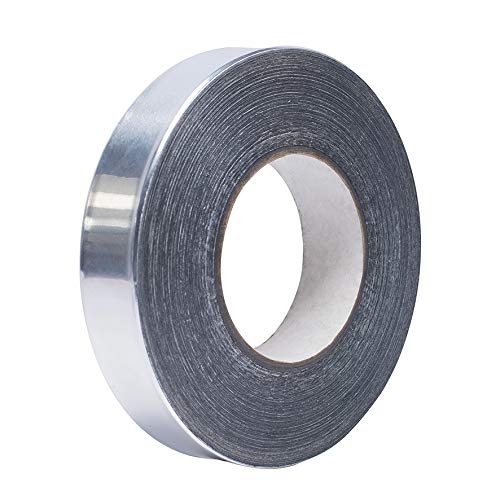 HSF Aluminiumklebeband aus 99% Alu - 25m Rolle - 0,1mm stark Aluminium 30mm von HSF