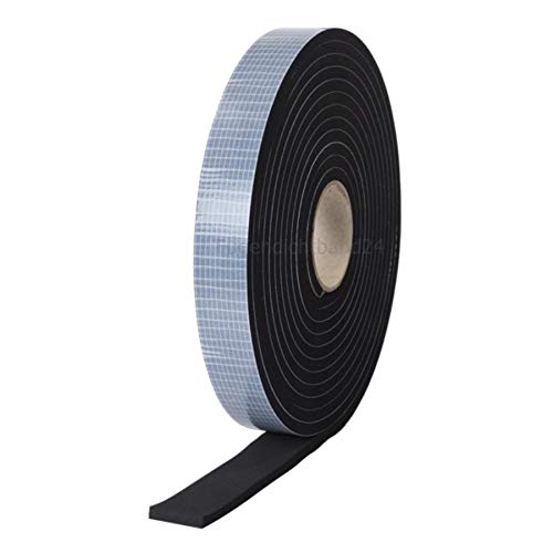 Dichtband 5m Rolle, 1mm stark, diverse Breiten, einseitig selbstklebend, EPDM Zellkautschuk EPDM 15mm x 1mm von HSF