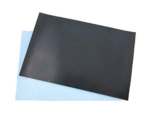 EPDM Vollgummi 2mm Stärke 200mm x 300mm einseitig selbstklebend, Matte von HSF
