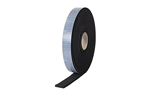 HSF Dichtband EPDM Zellkautschuk 12mmx2mm einseitig selbstklebend schwarz 10m Rolle von HSF