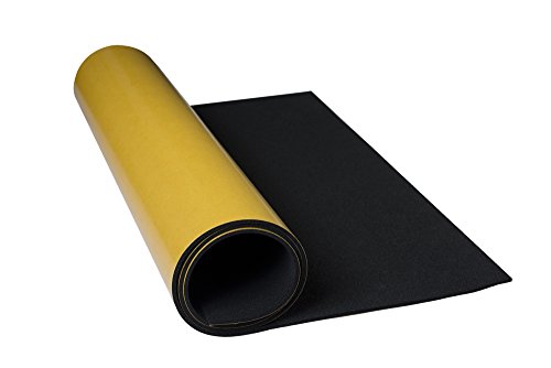 HSF EPDM Dichtungsmatte einseitig selbstklebend 0,5m x 0,5m diverse Stärken (EPDM, 0,5mx0,5mx25mm) von HSF