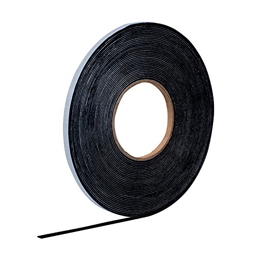 HSF EPDM Kautschuk Dichtungsband 10mm x 1mm einseitig selbstklebend schwarz 10m Rolle von HSF