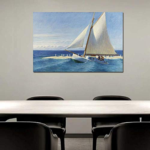 Edward Hopper Segelboot Leinwand Malerei Druck Wohnzimmer Wohnkultur Kunstwerk Moderne Wandkunst Malerei Poster Bild 70x105cm (28x41in) Ungerahmt von HSFFBHFBH