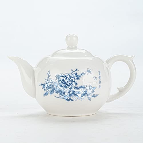 HSHHJSH Keramische Teekanne mit Griff, chinesischer Stil Vintage Handgemalte blau-weiße Porzellan-Teekanne for Tee-Teekanne (Color : A) von HSHHJSH