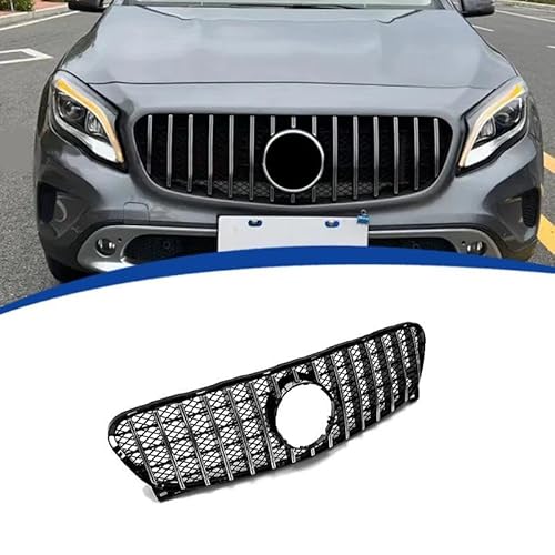 HSHTTKL Auto Kühlergrill für Mercedes-Benz GLA-Class X156 2014-2016, Frontgrill Einsatz Kühlergrill Einsatz Kühlergrill Ersatz, Electroplating Color von HSHTTKL