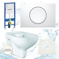 Hsi-expert - Geberit Duofix Vorwandelement Grohe wc spülrandlos Beschichtung Komplett-Set Delta11 weiß von HSI-EXPERT