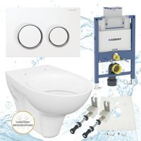 Geberit Duofix Vorwandelement Omega 82 cm Design wc + WC-Sitz Komplettset von HSI-EXPERT