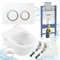 Geberit Vorwandelement Omega 98 cm Villeroy Boch Architectura wc spülrandlos Komplettset von HSI-EXPERT