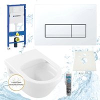 Hsi-expert - Geberit Vorwandelement Villeroy Boch Architectura wc spülrandlos Drückerplatte wc Sitz SoftClose... von HSI-EXPERT