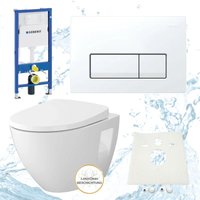 Geberit Vorwandelement Vento wc spülrandlos Komplettset Delta 50 von HSI-EXPERT