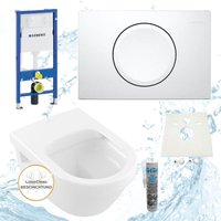Hsi-expert - Geberit Vorwandelement Villeroy Boch Architectura wc spülrandlos Drückerplatte wc Sitz SoftClose... von HSI-EXPERT