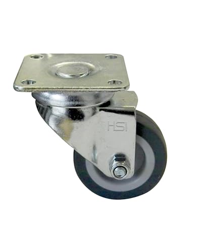 HSI Apparate Lenkrolle Ø 75 mm mit Platte aus Stahlblech - Bis 50 kg belastbare Transportrolle zum Anbringen an Metall- und Holzkonstruktionen, Möbelrolle HSI Apparate Lenkrolle Ø 75 mm mit Platte aus Stahlblech - Bis 50 kg belastbare Transportrolle zum Anbringen an Metall- und Holzkonstruktionen, Möbelrolle von TERGATO
