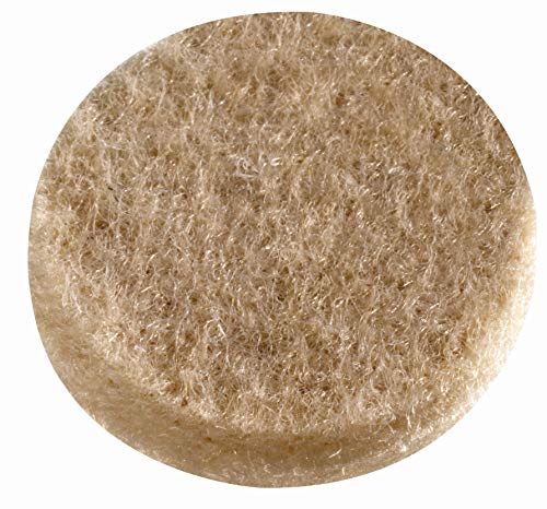 HSI Filz - Parkettgleiter, selbstklebend rund, 5mm, beige, 25mm, 12 STK von HSI Professional