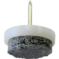 HSI Filzgleiter, mit Stift, grau-weiß, 28mm, 20 STK HSI Filzgleiter, mit Stift, grau-weiß, 28mm, 20 STK von HSI