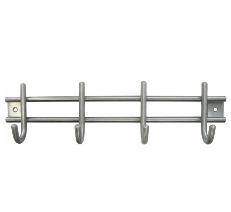 HSI Schrauben-Set HSI Garderobenleiste, mit 4 Haken, Edelstahl, 300x80mm, 1 STK von HSI