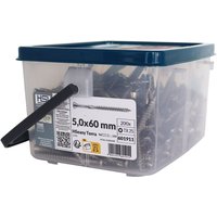 HSeasy Terra Terrassenschrauben TX 25 Ø 5,0 x 60 mm - 200 Stk. von HSI